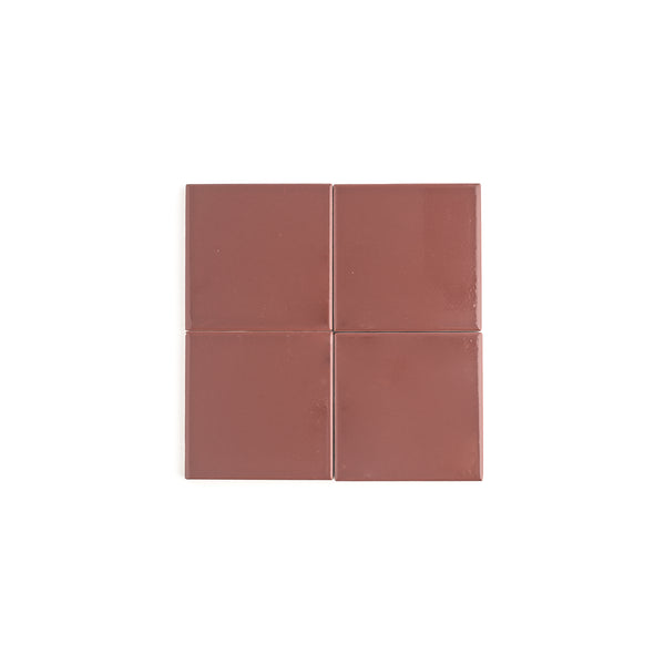 RedRedWine4x4CeramicTileGlossy