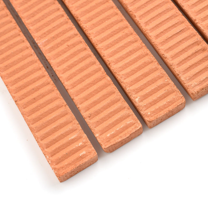Red Terracotta Sticks Mosaic Tile 1x8-Main Inventory-All Products,New Arrivals,Solids,Terracotta-Riad Tile