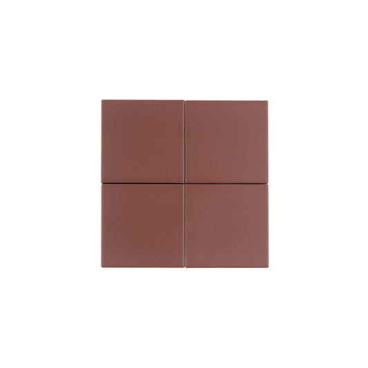 Red Red Wine 4x4 Ceramic Tile | Matte-Main Inventory-All Products,Solids,Under 10-Riad Tile