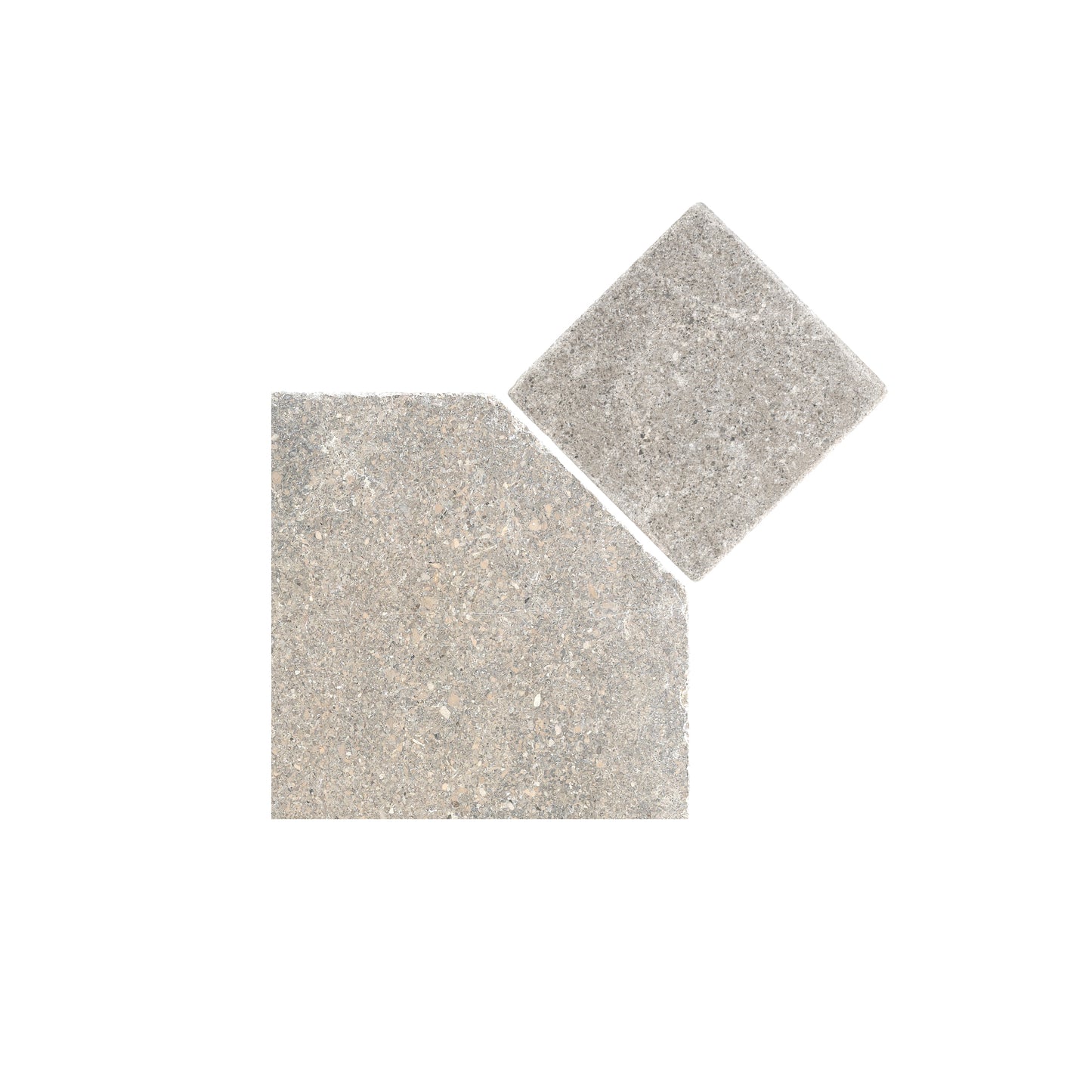 Sample: Octagon Akal Light & Akal Light Moroccan Limestone | Tumbled & Honed (1 sample piece)-Sample-Sample-Riad Tile