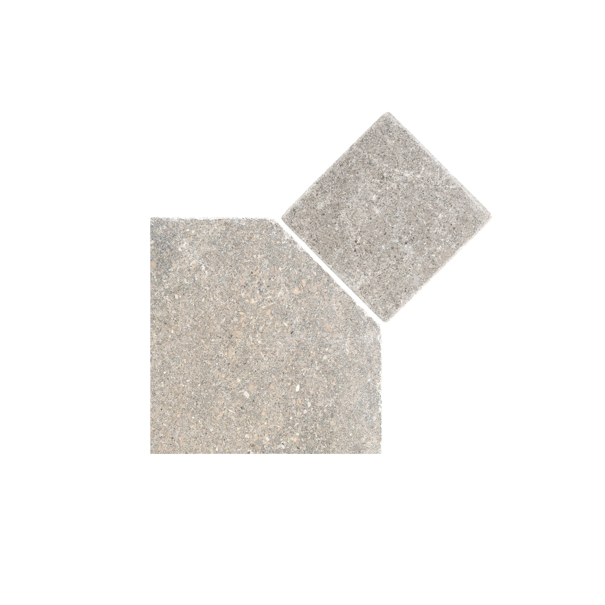 Sample: Octagon Akal Light & Akal Light Moroccan Limestone | Tumbled & Honed (1 sample piece)-Sample-Sample-Riad Tile