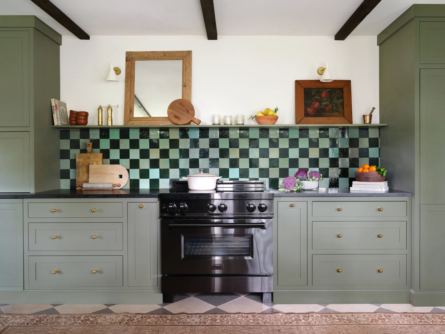 Forest Green 4x4 Zellige Tile-Main Inventory-All Products,Solids,Zellige Tile-Riad Tile