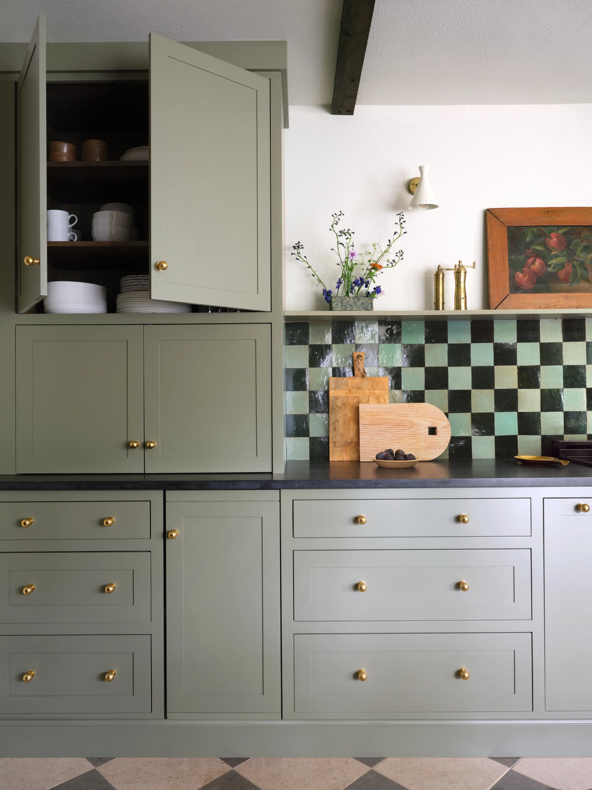 Forest Green 4x4 Zellige Tile-Main Inventory-All Products,Solids,Zellige Tile-Riad Tile