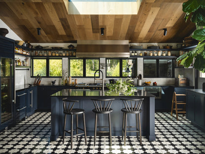 Star and Cross Black & White Ceramic Tile-Main Inventory-All Products,Patterns,Under 10-Riad Tile