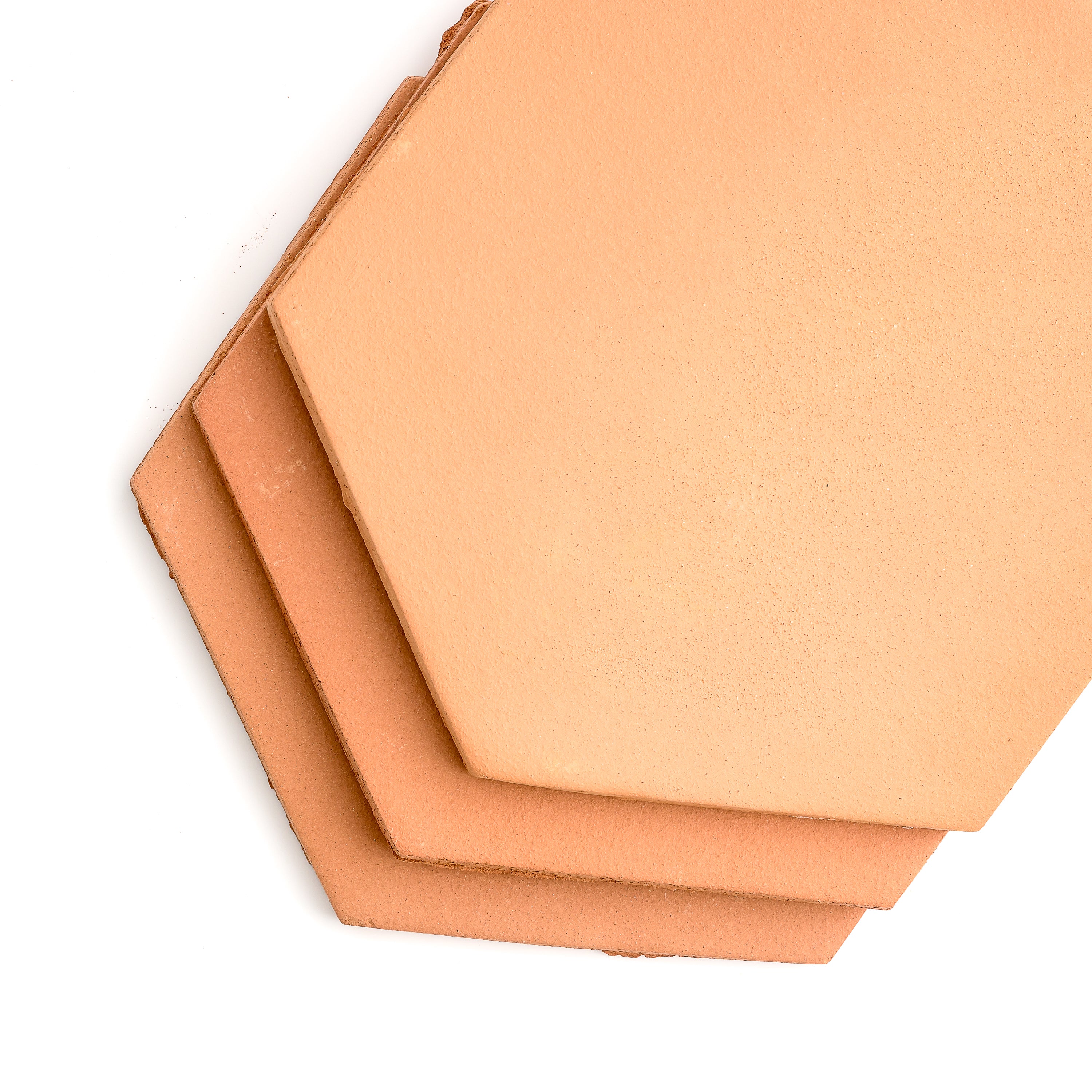 Hexagon 8 Inch Terracotta Tile