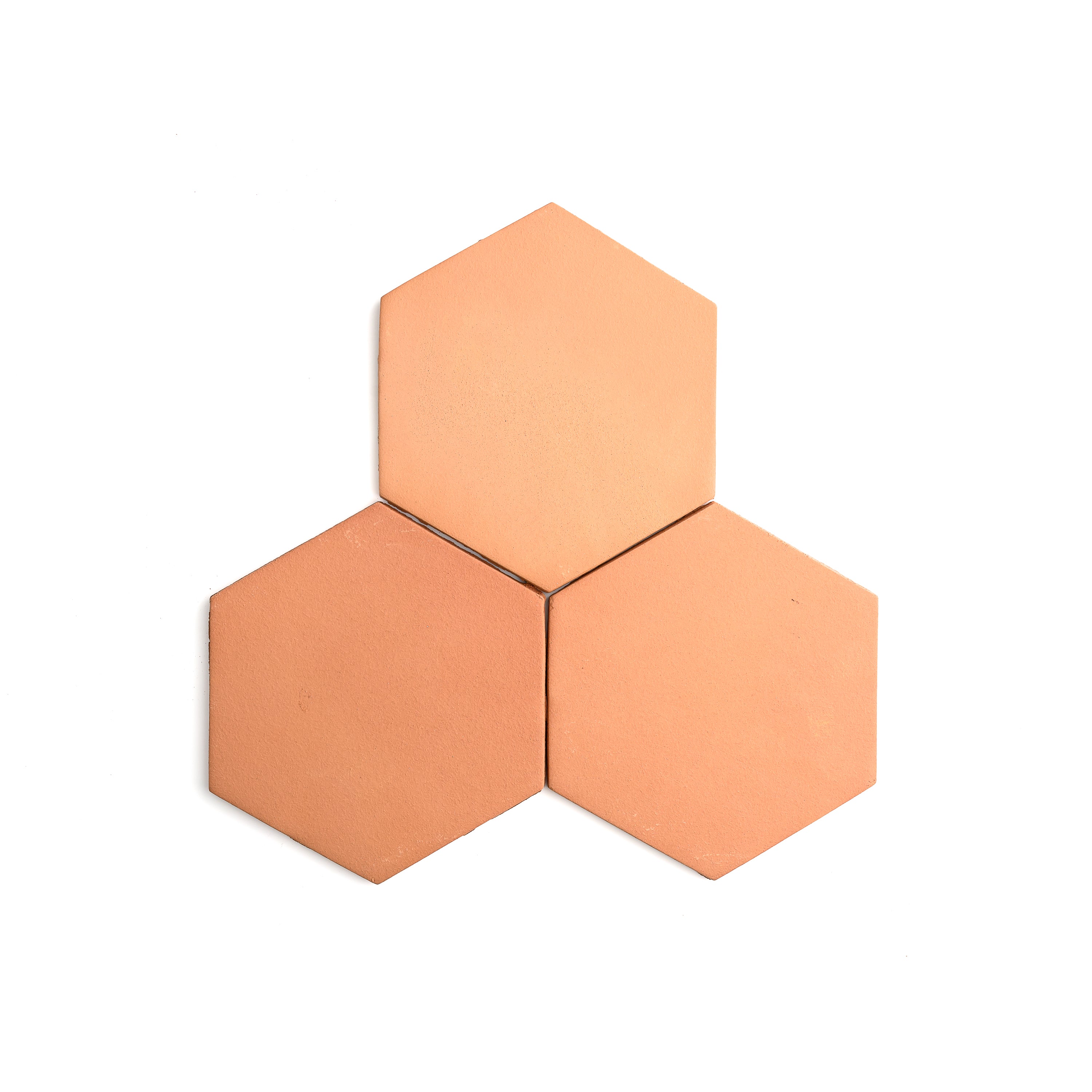 Hexagon 8 Inch Terracotta Tile