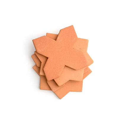 Terracotta Star & Cross Tile-Main Inventory-All Products,Solids,Terracotta-Riad Tile