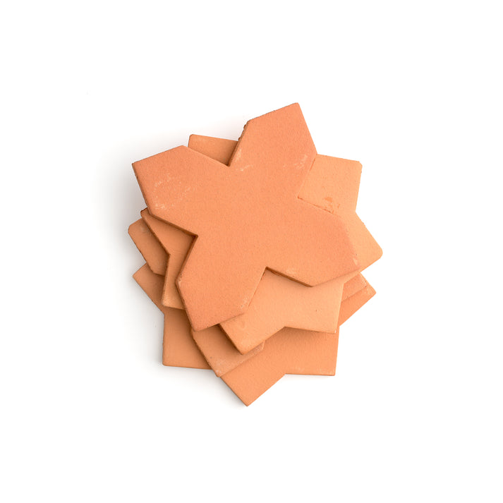 Terracotta Star & Cross Tile-Main Inventory-All Products,Solids,Terracotta-Riad Tile