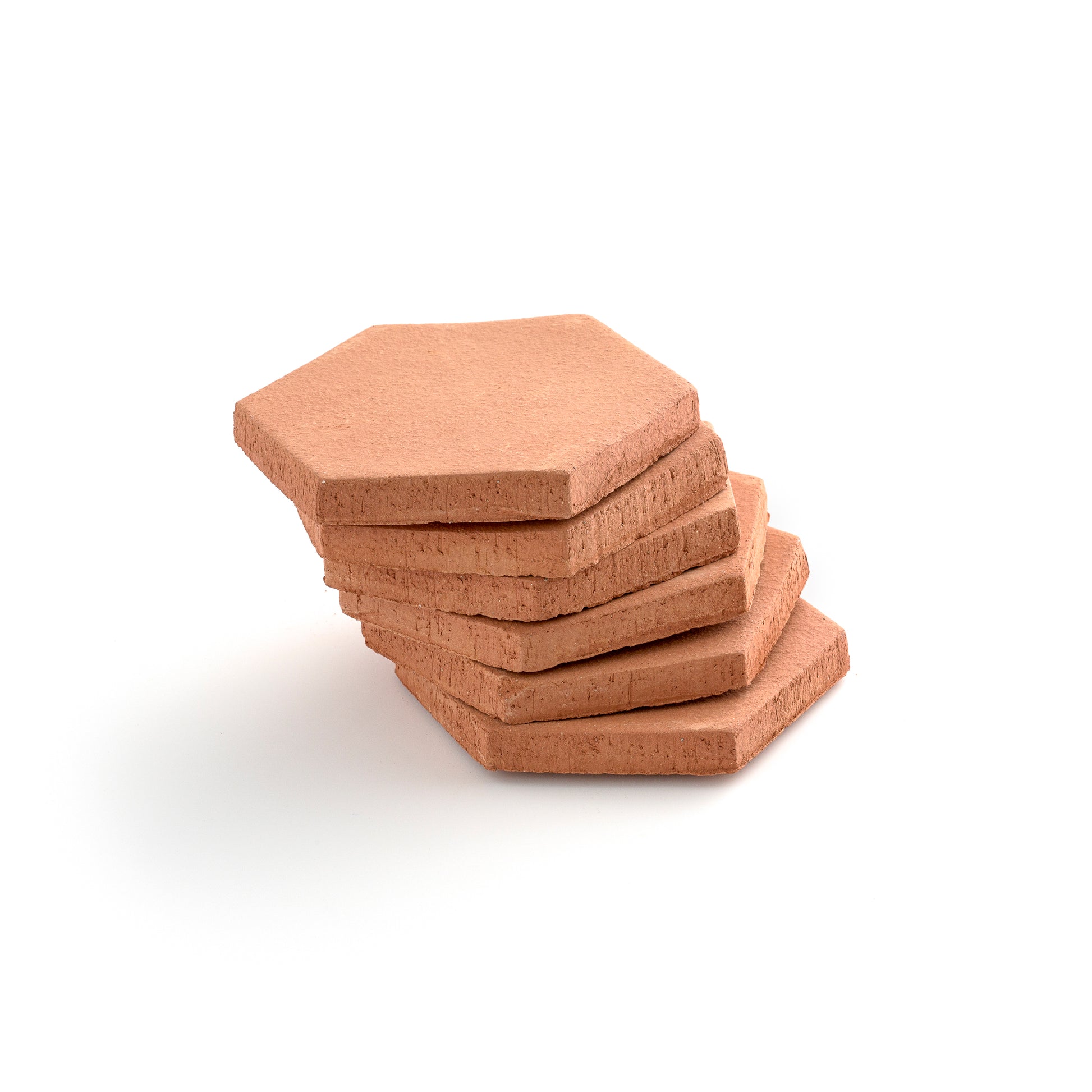 Sample: Hexagon 4 Inch Terracotta Tile (1 sample = 2 tiles)-Sample-Sample-Riad Tile