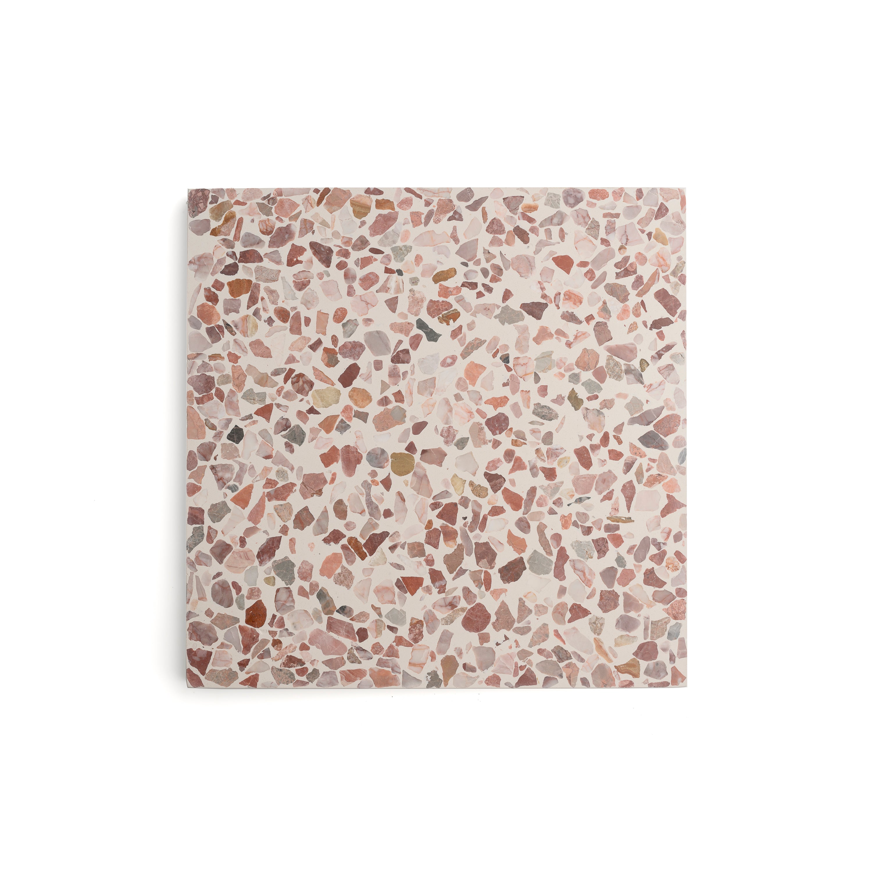 12x12 blush terrazzo tile, perfect for adding a soft, modern touch to floors or walls