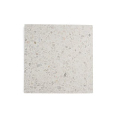 White 12x12 Terrazzo Tile