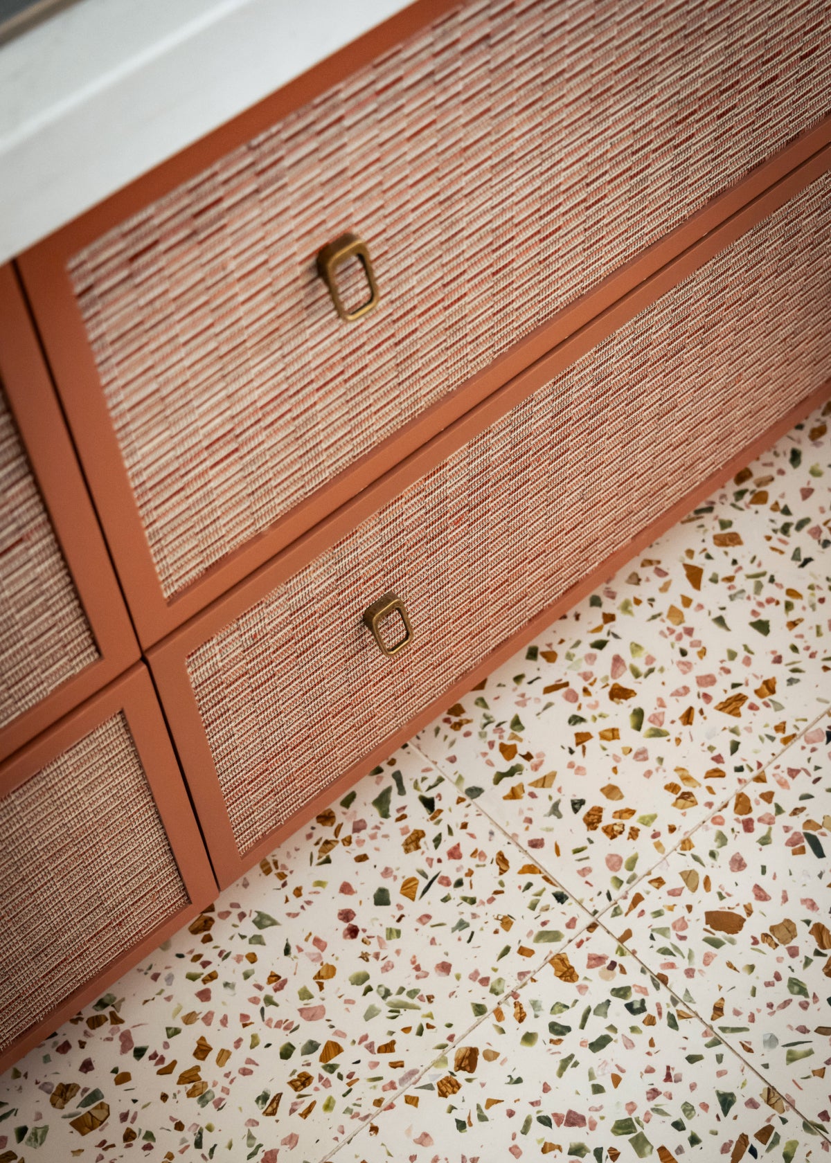terrazzo flooring in bathroom