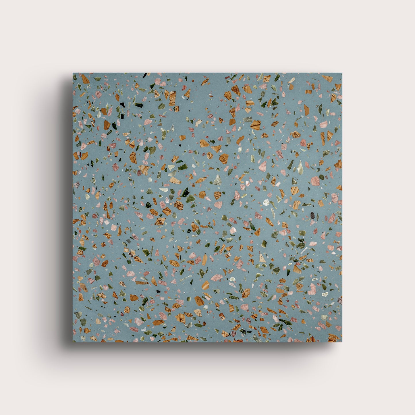 Marzipan 12x12 Terrazzo Tile-Blue Terrazzo-Riad Tile