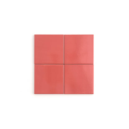 Watermelon Sugar 4x4 Ceramic Tile | Glossy-Main Inventory-All Products,Solids,Under 10-Riad Tile