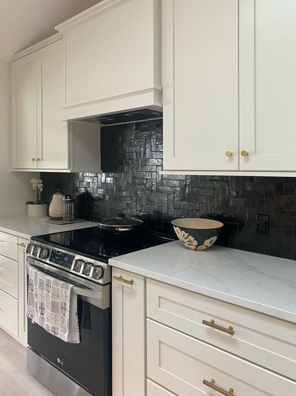 Black 2x6 Thin Bejmat Zellige Tile-Main Inventory-All Products,Solids,Zellige Tile-Riad Tile