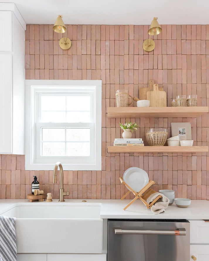 Blush 2x6 Thin Bejmat Zellige Tile-Main Inventory-All Products,Solids,Zellige Tile-Riad Tile