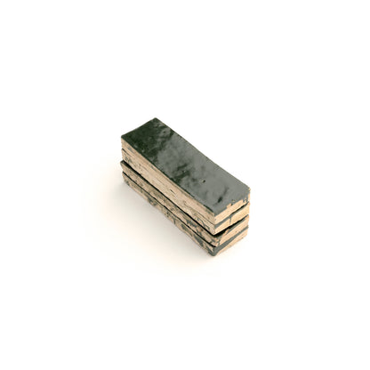 Forest Green 2x6 Thin Bejmat Zellige Tile-Main Inventory-All Products,Solids,Zellige Tile-Riad Tile