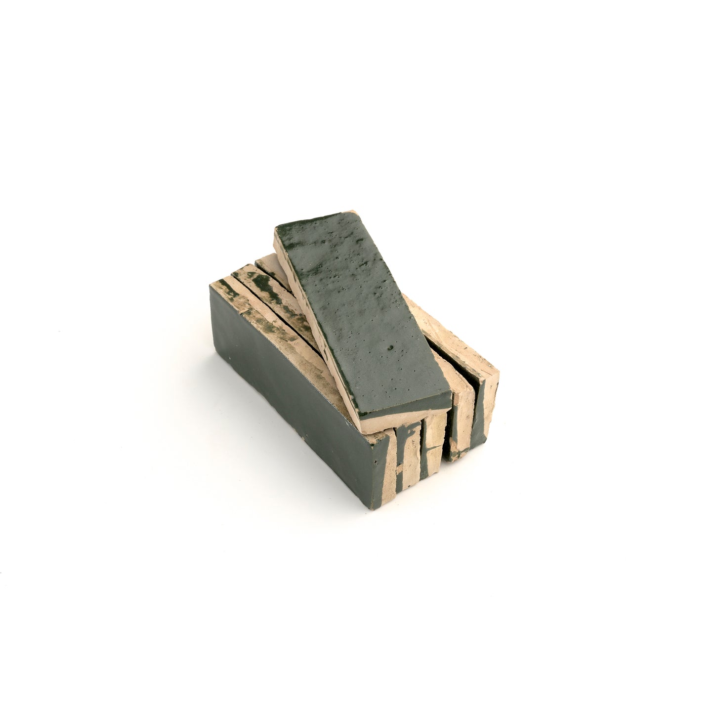 Forest Green 2x6 Thin Bejmat Zellige Tile-Main Inventory-All Products,Solids,Zellige Tile-Riad Tile