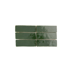 Forest Green 2x6x1/2 Bejmat Zellige Tile