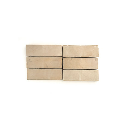 Glazed Clay 2x6 Thin Bejmat Zellige Tile-Main Inventory-All Products,Solids,Zellige Tile-Riad Tile