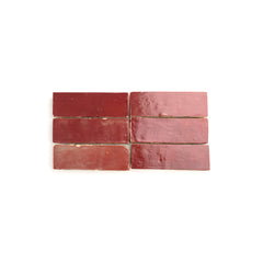 Merlot 2x6 Thin Bejmat Zellige Tile