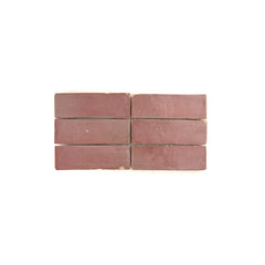 Rouge 2x6x1/2 Bejmat Zellige Tile