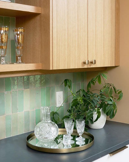 Sea Green 2x6 Thin Bejmat Zellige Tile-Main Inventory-All Products,Solids,Zellige Tile-Riad Tile