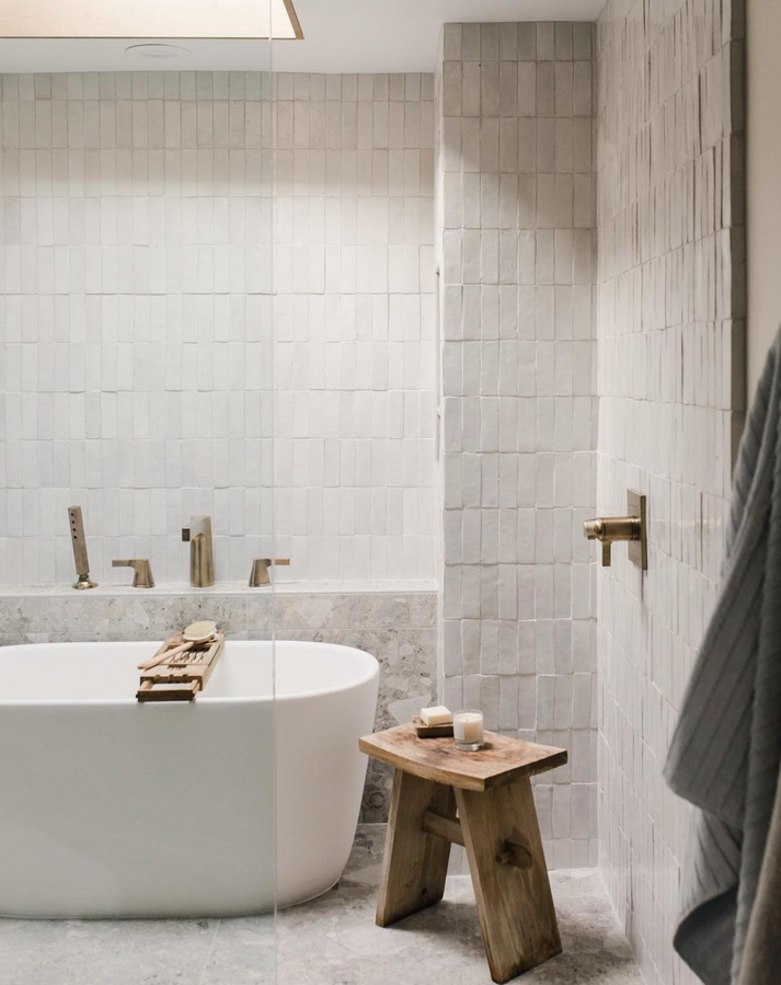 Snow White 2x6 Thin Bejmat Zellige Tile-Main Inventory-All Products,Solids,Zellige Tile-Riad Tile
