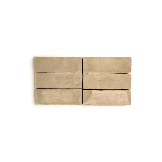 Unglazed Natural Terracotta 2x6 Thin Bejmat Zellige Tile-Main Inventory-All Products,Solids,Zellige Tile-Riad Tile