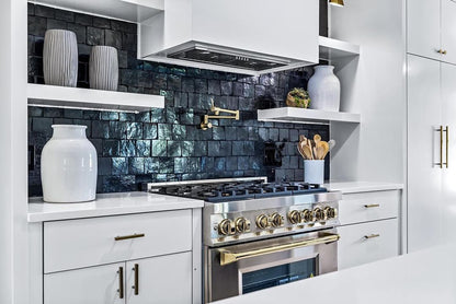 Black 4x4 Zellige Tile-Main Inventory-All Products,Solids,Zellige Tile-Riad Tile