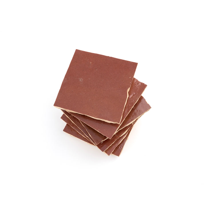 Coral 4x4 Zellige Tile-Main Inventory-All Products,Solids,Zellige Tile-Riad Tile