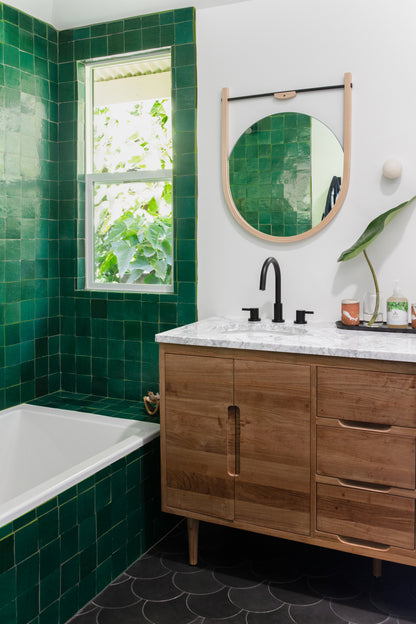 Emerald Green 4x4 Zellige Tile-Main Inventory-All Products,Solids,Zellige Tile-Riad Tile