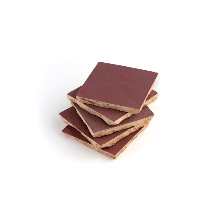 Rouge 4x4 Zellige Tile-Main Inventory-All Products,Solids,Zellige Tile-Riad Tile
