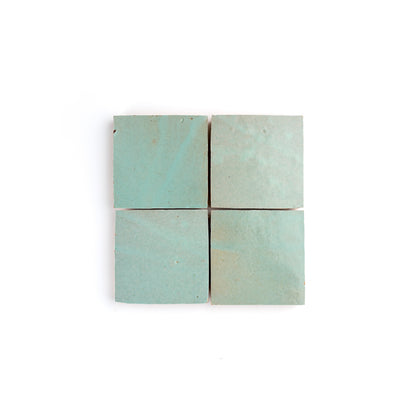 Sea Green 4x4 Zellige Tile-Main Inventory-All Products,Solids,Zellige Tile-Riad Tile