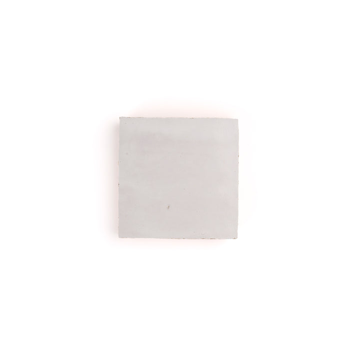Sample: Snow White 4x4 Zellige Tile (1 sample piece)-Sample-Sample-Riad Tile