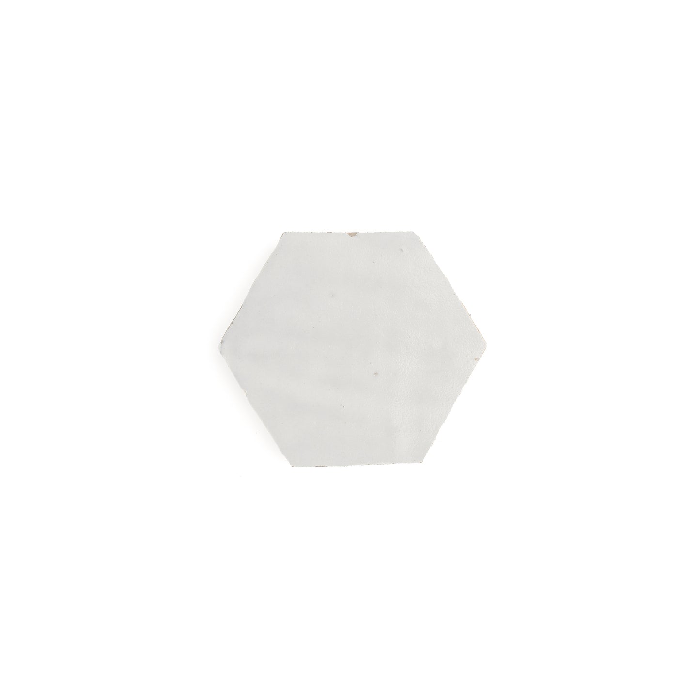 Snow White Hex Zellige Tile-Main Inventory-All Products,Solids,Zellige Tile-Riad Tile