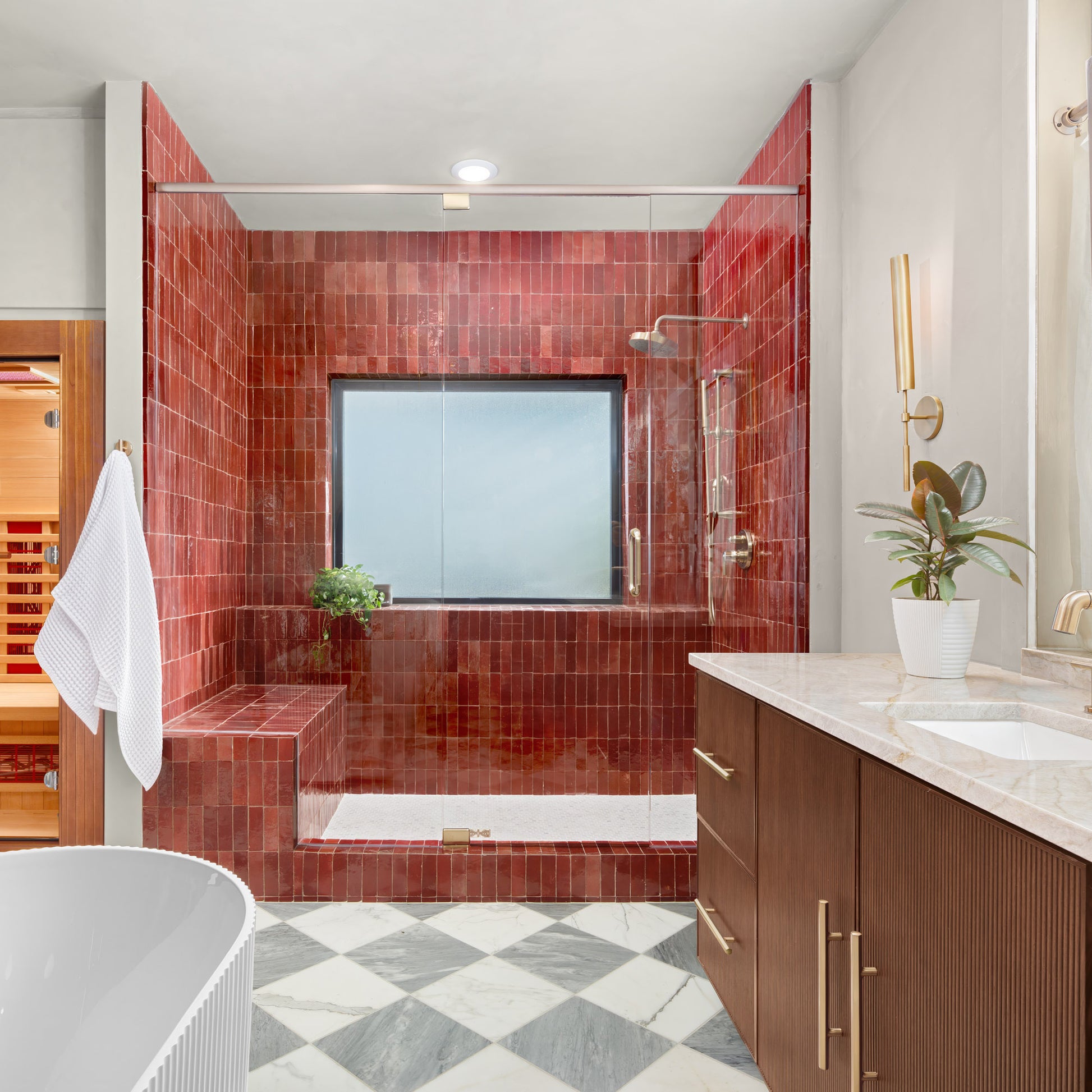 Merlot 2x6 Thin Bejmat Zellige Tile-Main Inventory-All Products,Solids,Zellige Tile-Riad Tile