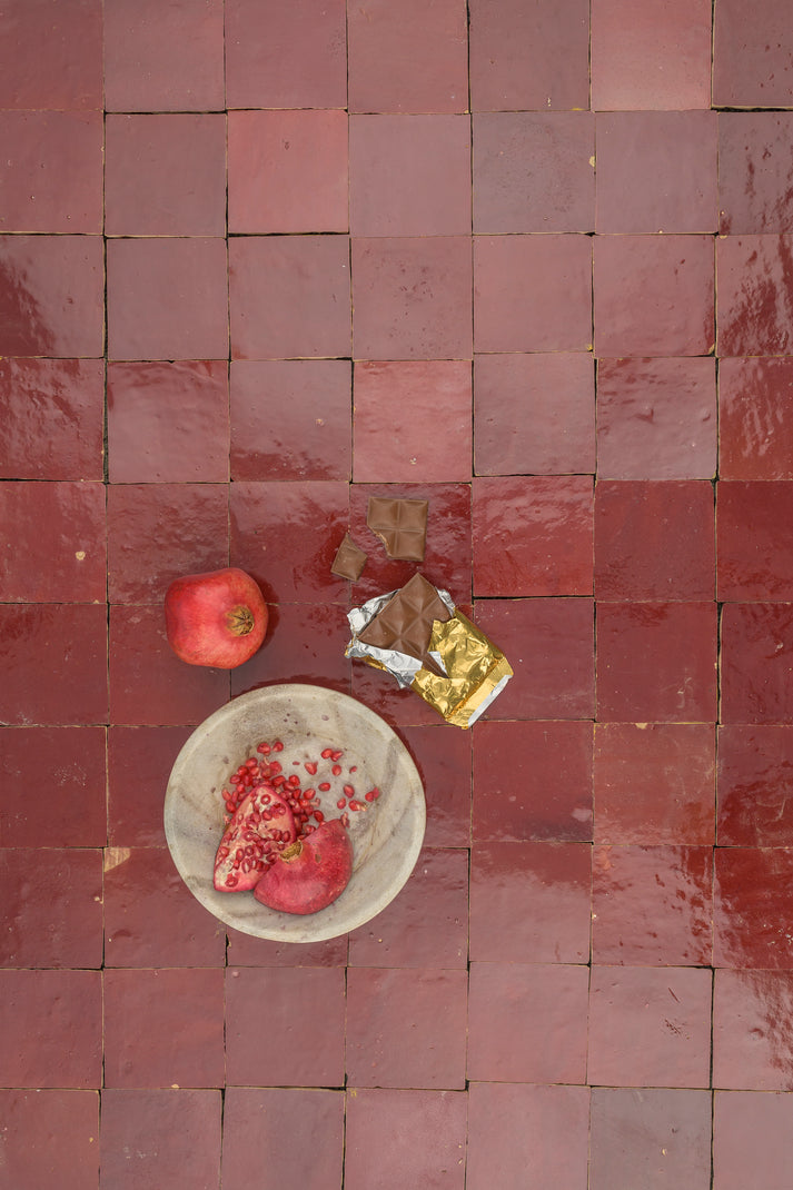 Merlot 4x4 Zellige Tile-Main Inventory-All Products,Solids,Zellige Tile-Riad Tile