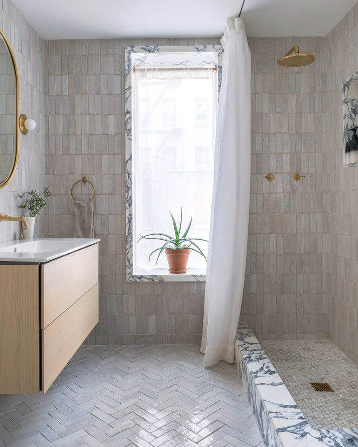 Natural White 2x6 Thin Bejmat Zellige Tile-Main Inventory-All Products,Solids,Zellige Tile-Riad Tile