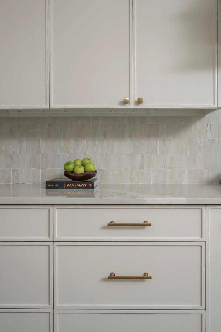 Natural White 1x4 Trapezoid Mosaic Zellige Tile-Main Inventory-All Products,Solids,Zellige Tile-Riad Tile