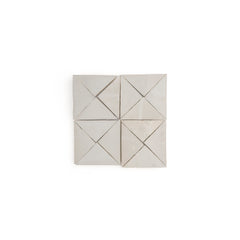 Natural White Triangle Mosaic Zellige Tile