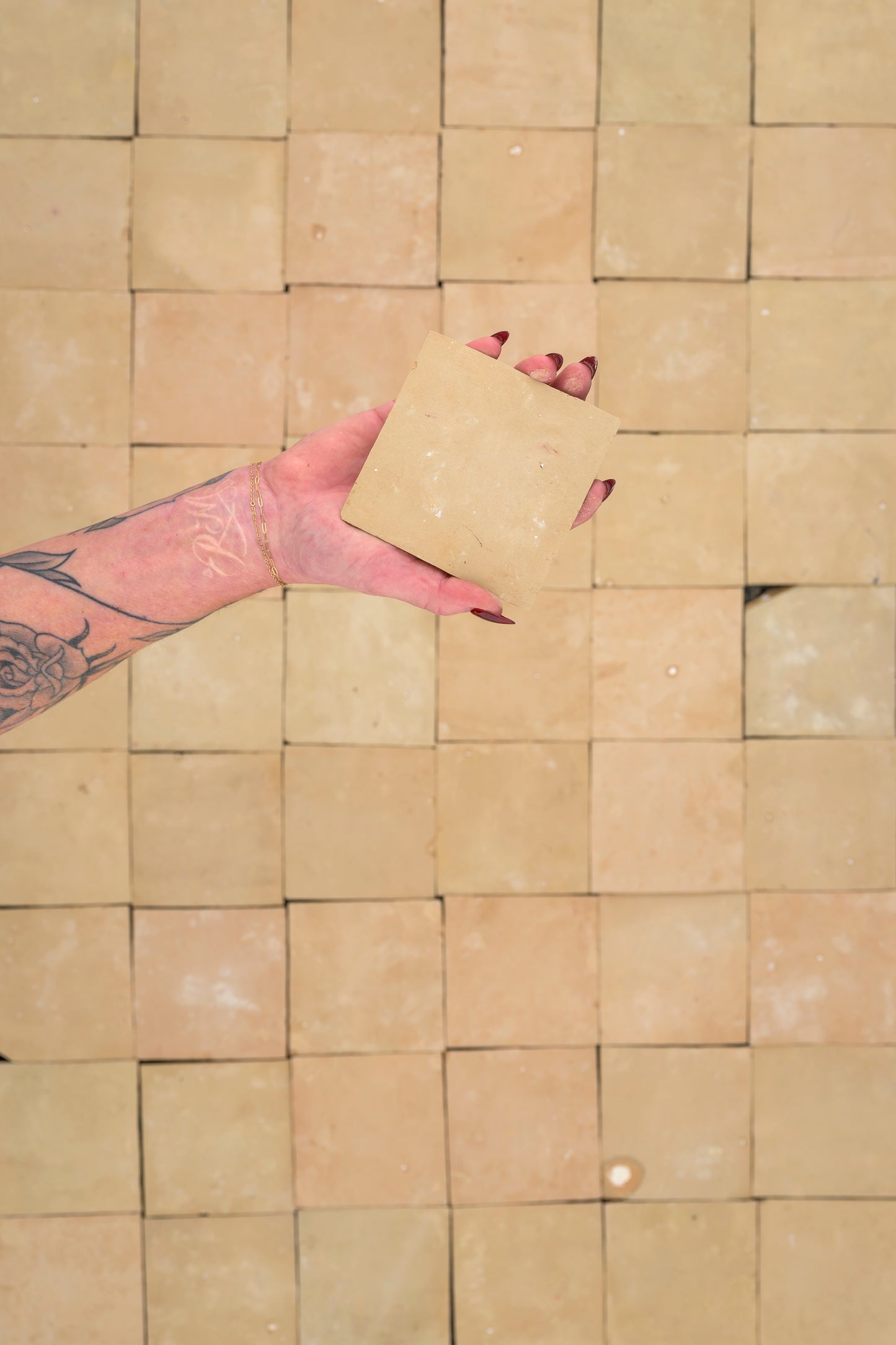 Unglazed Natural Terracotta 4x4 Zellige Tile-Main Inventory-All Products,Solids,Zellige Tile-Riad Tile