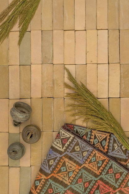 Glazed Clay 2x6 Thin Bejmat Zellige Tile-Main Inventory-All Products,Solids,Zellige Tile-Riad Tile