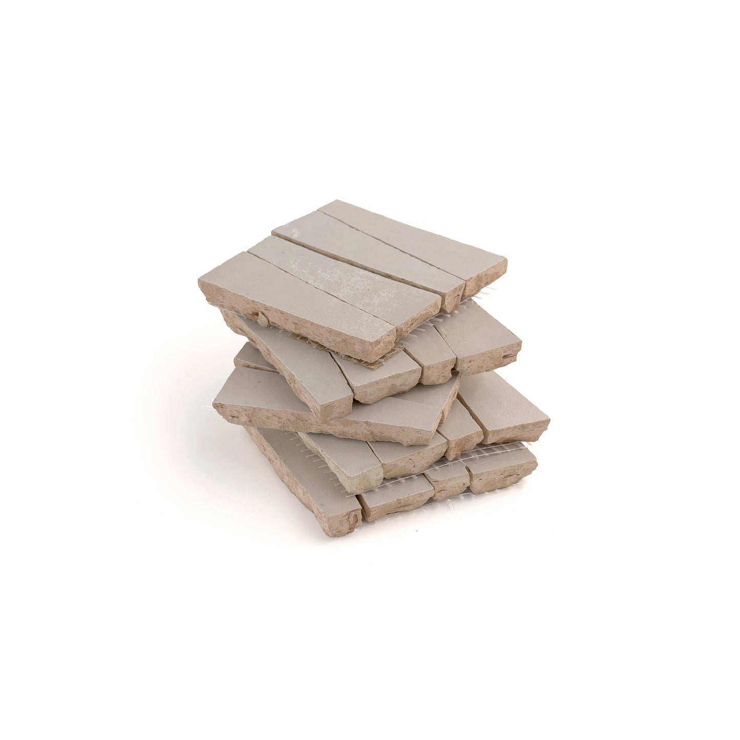 Natural White 1x4 Trapezoid Mosaic Zellige Tile