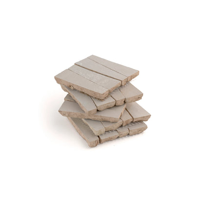 Natural White 1x4 Trapezoid Mosaic Zellige Tile
