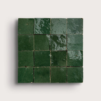 Emerald Green 2x2 Mosaic Zellige Tile