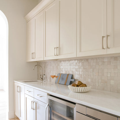 Natural White 2x2 Mosaic Zellige Tile