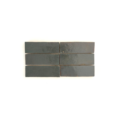 Steel Grey 2x6 Thin Bejmat Zellige Tile