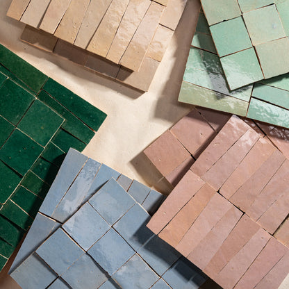 Emerald Green 2x2 Mosaic Zellige Tile