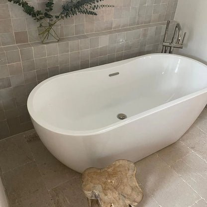 Natural White 4x4 Zellige Tile